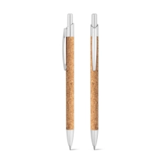 NATURA. Stylo en liège et aluminium avec clip
