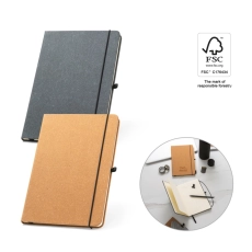 MATISSE. Bloc-notes A5 en 75% cuir recyclé avec pages lignées