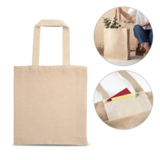 PADOVA. Sac à dos en juco (275 g/m²) 100% coton (120 g/m²) avec poche intérieure