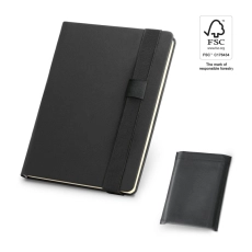 SHAKESPEARE. Bloc-notes A5 en PU avec pages non lignées de couleur ivoire