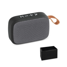 GANTE. Haut parleur ABS avec microphone et finitions en caoutchouc