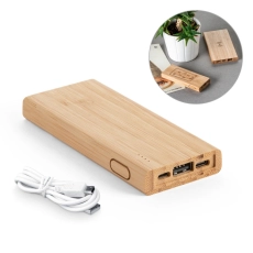 KOHN. Batterie portative 5'000 mAh en bambou
