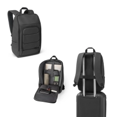 TOULON. Sac à dos pour ordinateur portable en rPET 600D haute densité 16