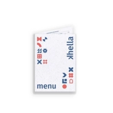 CARTE DE MENU A4 2 VOLETS - IMPRESSION RECTO VERSO