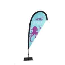 DRAPEAU VOILE EN FORME DE GOUTTE 3,5 m DE HAUT