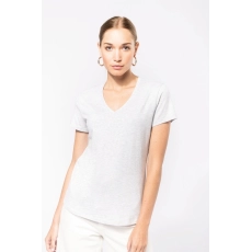 T-shirt col V manches courtes femme