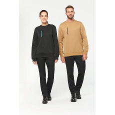 Sweat-shirt Day To Day zip poche contrastée unisexe