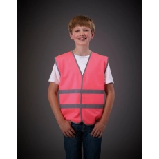 Gilet avec bordures et bandes réfléchissantes