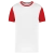 White / Sporty Red
