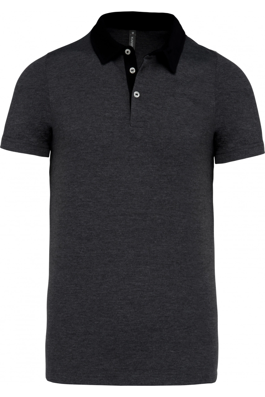 Polo jersey bicolore homme
