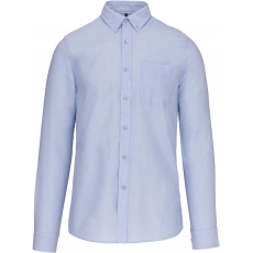 Chemise Oxford lavée manches longues