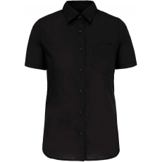 Chemise popeline polycoton manches courtes entretien facile femme
