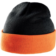 Bonnet bicolore avec revers