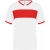 White / Sporty Red