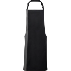 Tablier à bavette bicolore